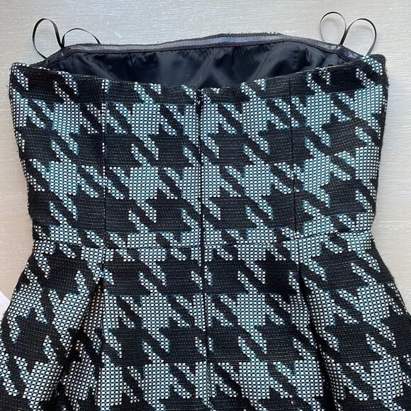 TrinaTurk tweed houndstooth cocktail dress - Picture 7 of 10
